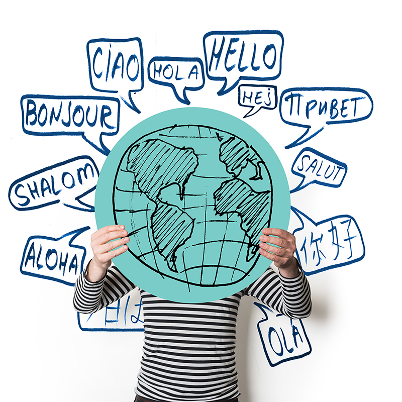 Image of how to say Hello in many languages