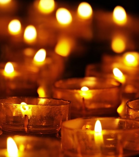 Image of candles burning
