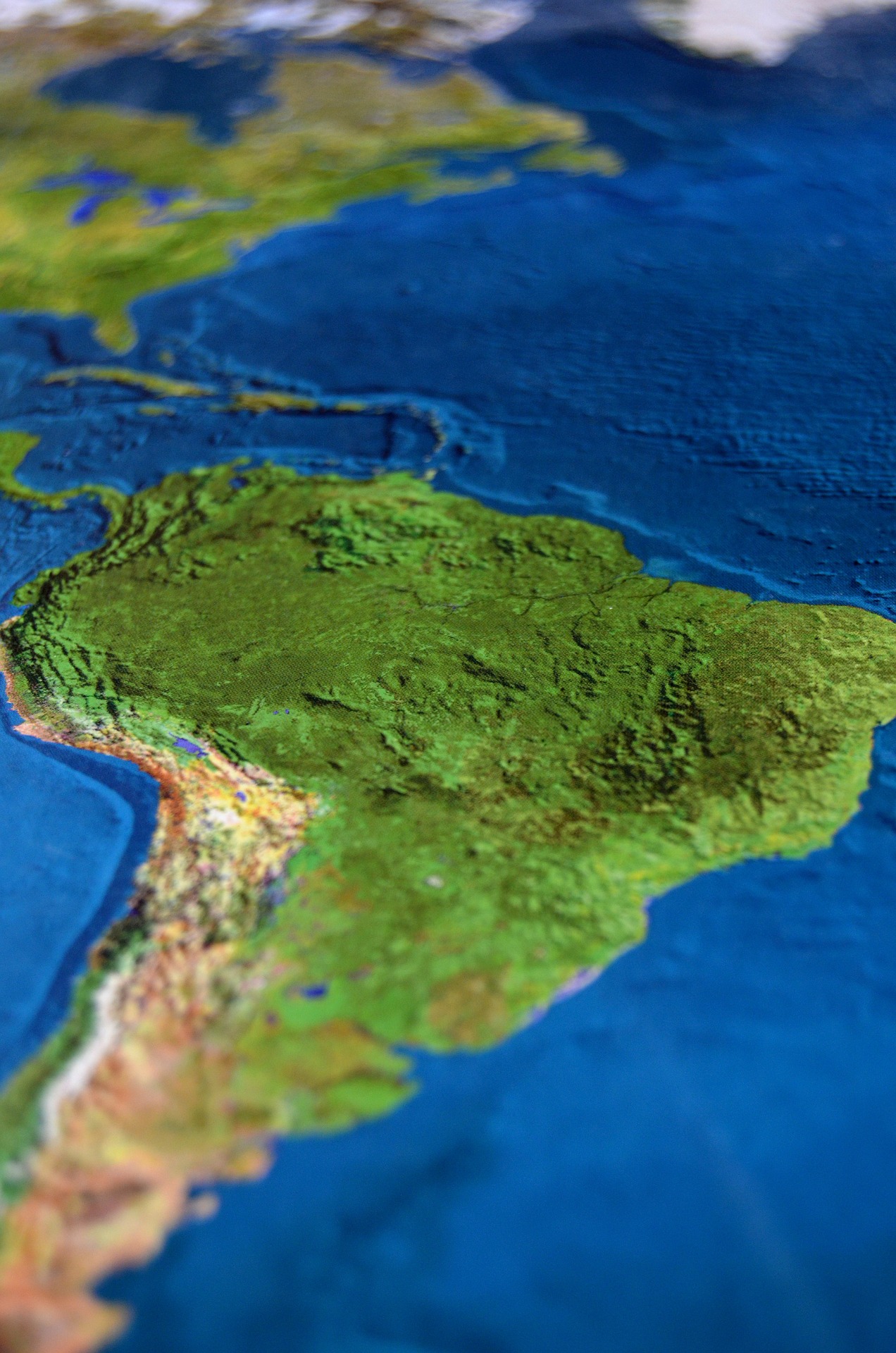 Close up image of a map